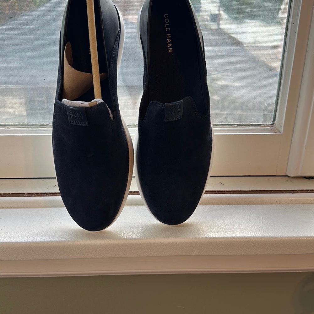 Cole Haan Grand Horizon Flats - Blue and White